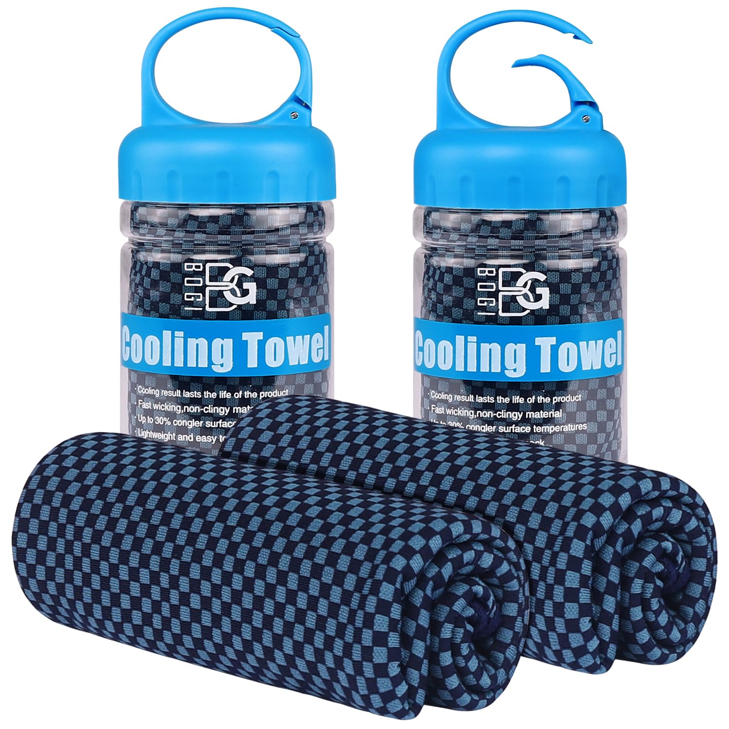 BOGI Cooling Towels for Neck and Face, Soft Breathable Cool Towel for Instant Cooling Stay Cool for Yoga, Sport, Gym, Camping, Running &amp; More Activities