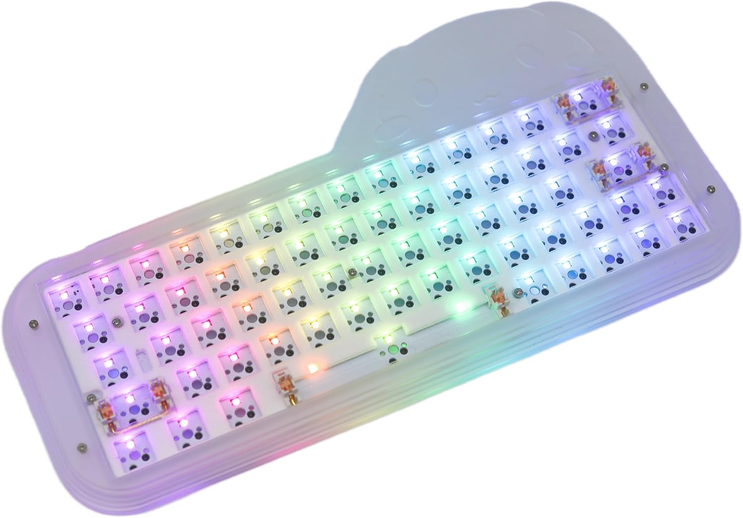 Cmokifuly Dog Cute Keyboard 60 Mini 64 Keys Mechanical Keyboard Kit