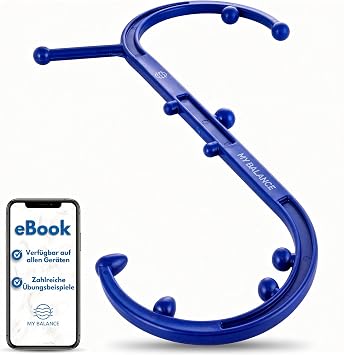 My Balance High-quality trigger point massager robust massage stick including silicone attachments and e-book effectively treat trigger points