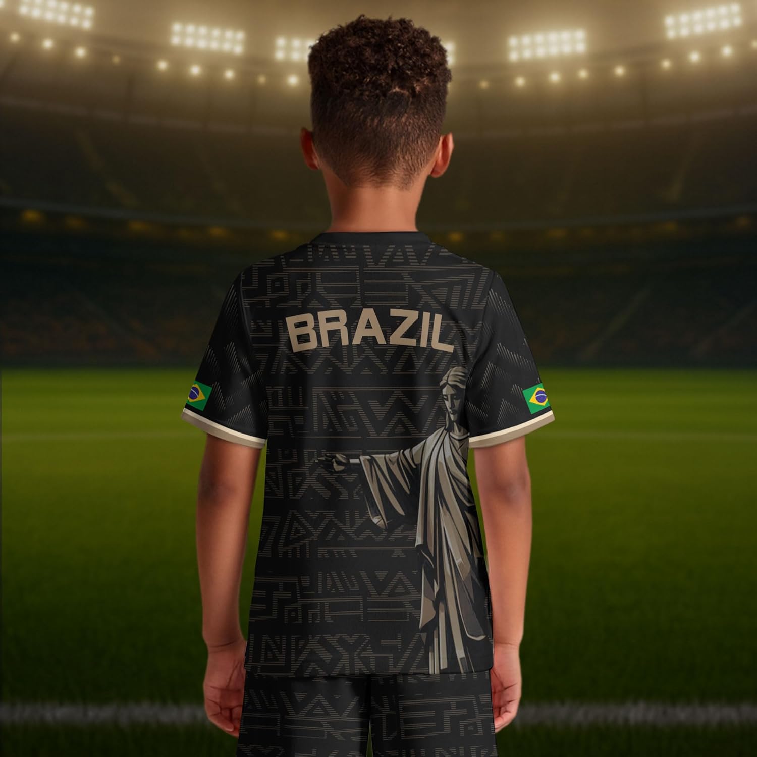Brazil Soccer Jersey Kid, Brazilian Soccer Jerseys Boys Girls Youth, Youth Brazilian Soccer Jersey