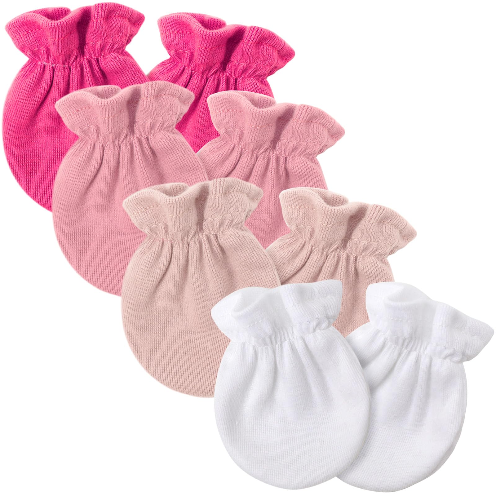 DRESHOW Neugeborenes Baby Fäustlinge Kleinkind Handschuhe Keine Kratzer Fäustlinge Baumwolle Handschuhe für 0-6 Monate