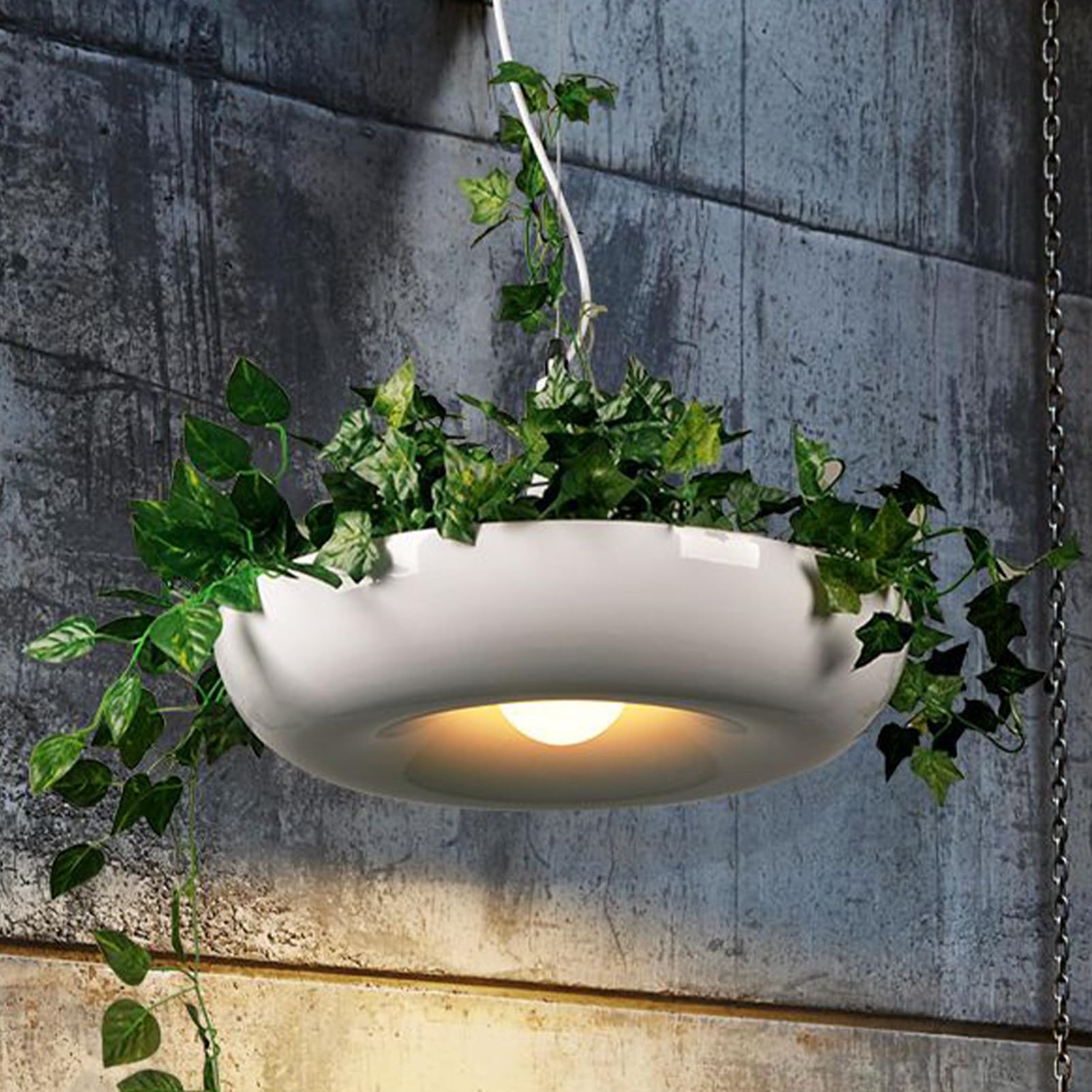 Garten-Pflanzen-Kronleuchter Schlicht Modern Dekorative Hängelampe Landhaus | Moderne Deckenleuchte Weißer Kronleuchter Für Restaurant Schlafzimmer Wohnzimmer Küche Innenbereich Bauernhaus E
