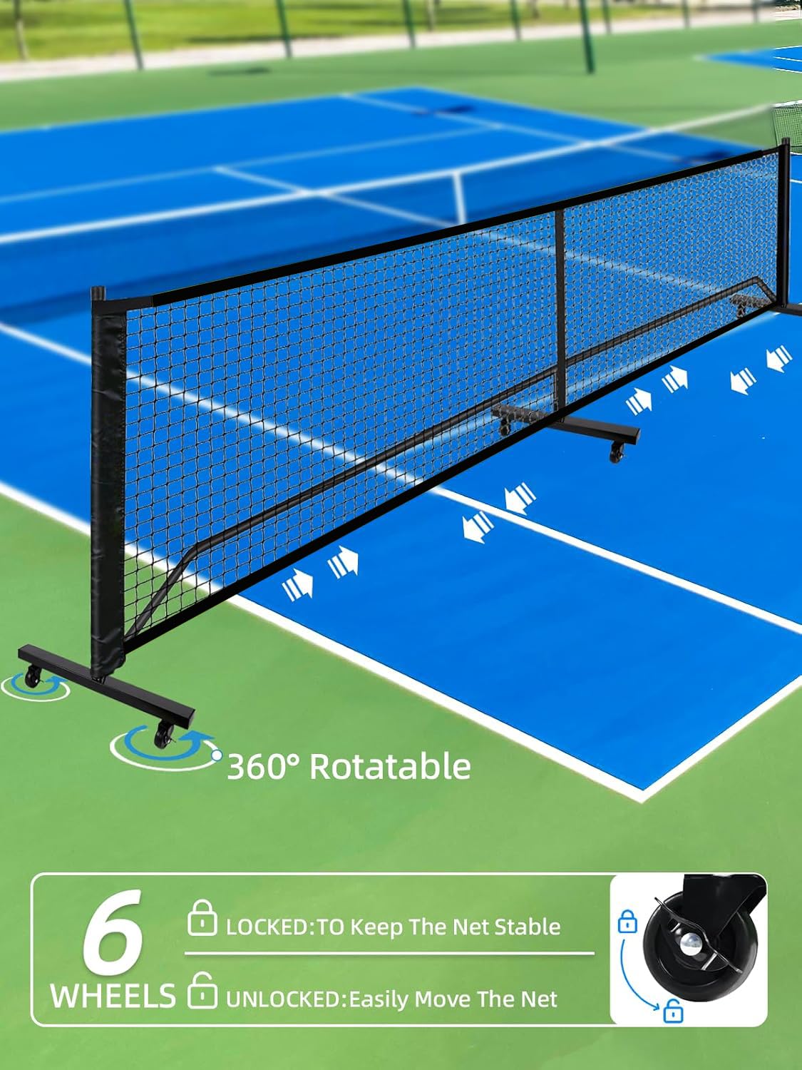 Mini Pickleball Netz 4 ft. (BlackWheel)