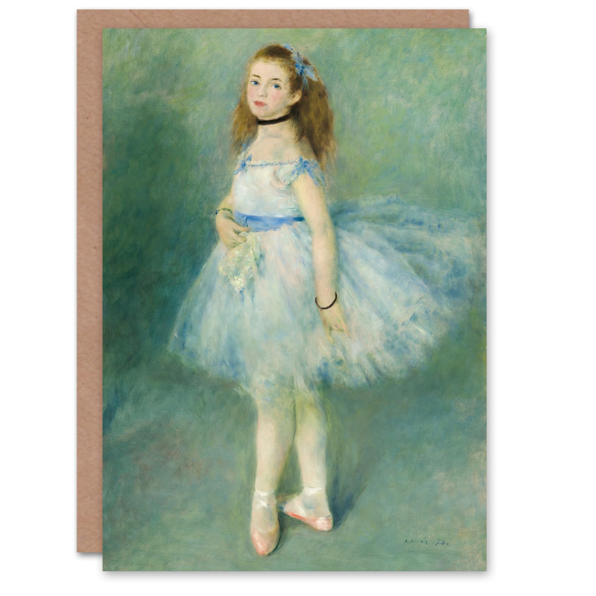 Artery8 Pierre Auguste Renoir Art Card The Dancer Portrait Painting