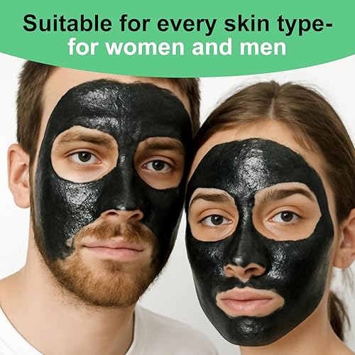 Miniatura 7 de Mascarilla removedor de puntos negros, mascarilla facial de carbón para limpieza profunda para cara, nariz, poros y acné, para todo tipo de piel,