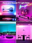 KANTUTOE TV LED Backlights Strip, 16.4ft LED Lights for 50-75 Inch TVs, RGB TV Lights Behind with Bluetooth APP and Remote Control, Music Sync LED Lights for TV USB Powered for Bedroom/Gaming