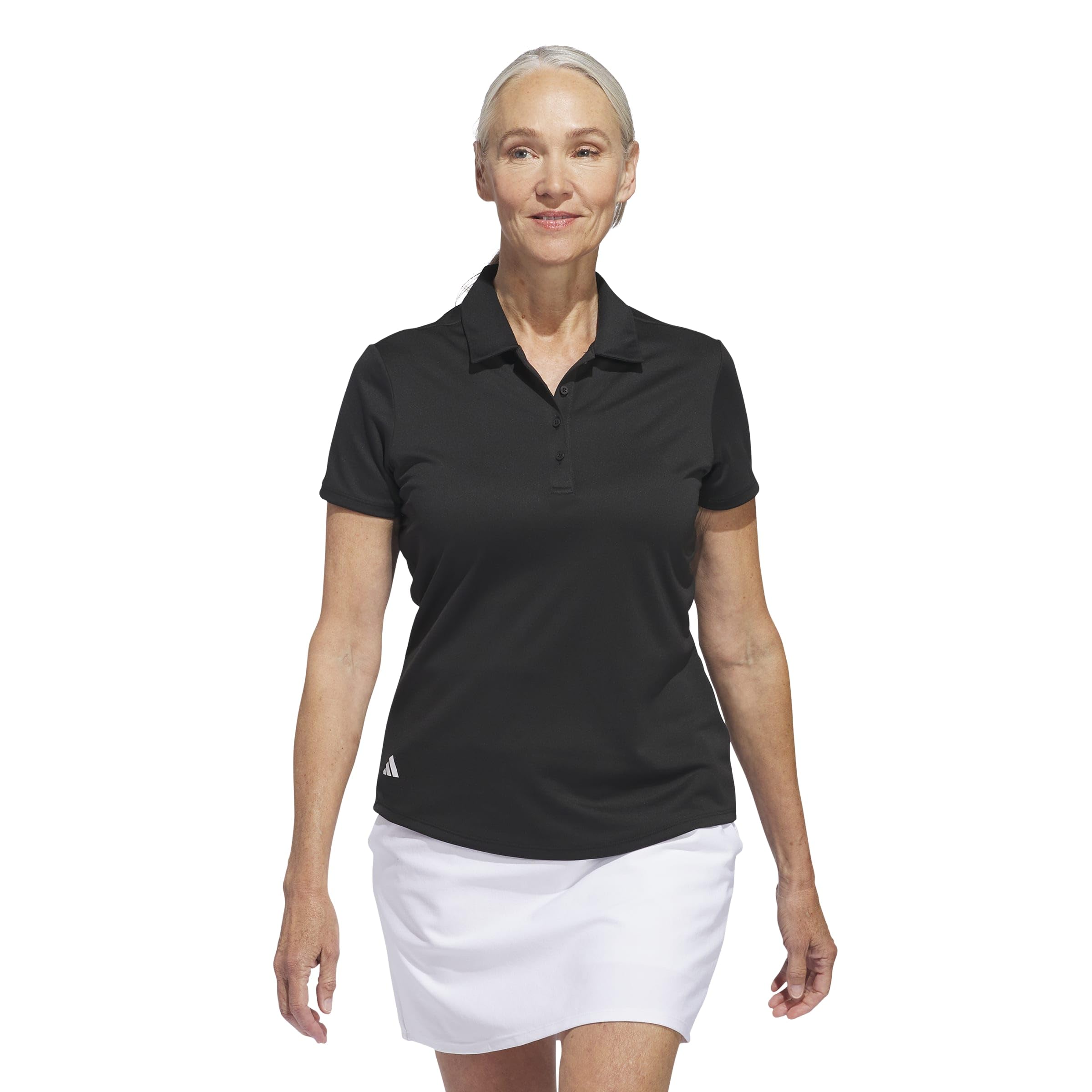 adidas Damen Solid Performance Kurzarm Poloshirt