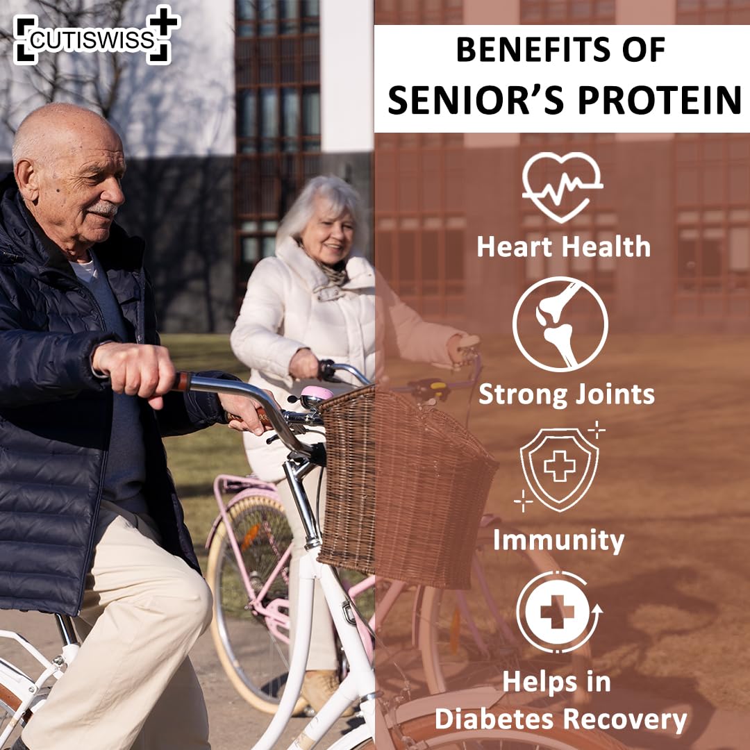 Protein Powder Supplement for Senior Citizens | Protein Powder for Elders, 40+ & Old Age Men & Women For Muscles & Bone Strength, With Protein Blend - Vanilla Kulfi Flavor | 1 Kg — Amazon image 6