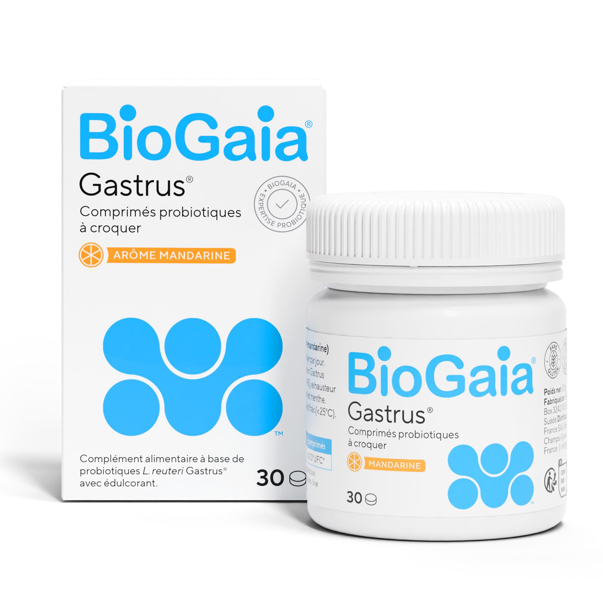 BioGaia Gastrus Gut Health Probiotic | Eases Abdominal Discomfort, Gas & Bloating | Promotes Regularity & a Healthy Gut | Contributes to a Balanced Microbiome | Backed by 30 Years of Research