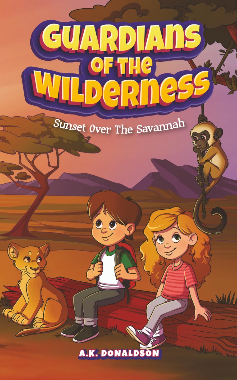 Guardians of the Wilderness: Sunset over the Savannah