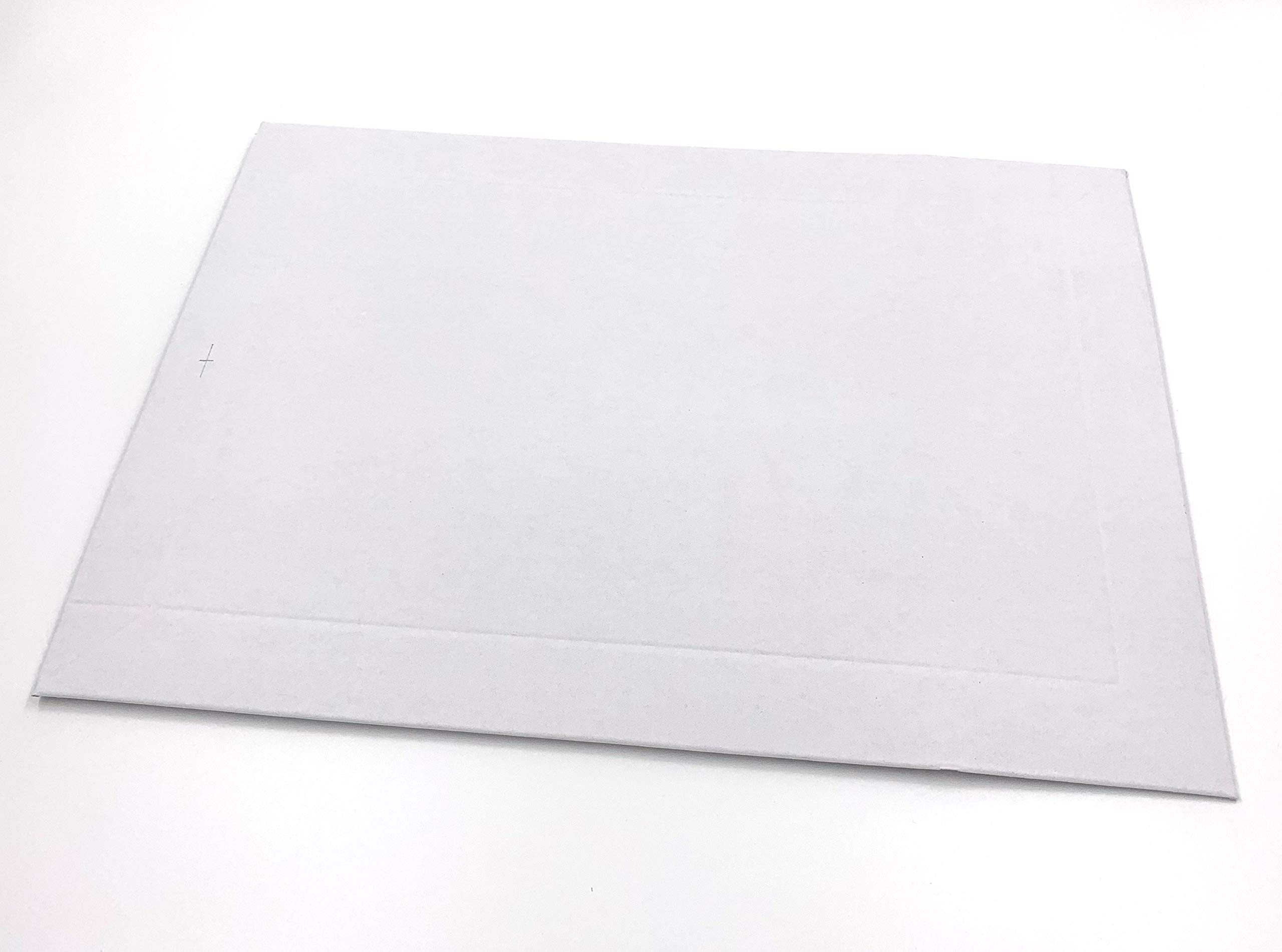 weiße Versandtaschen aus Karton mit Aufreißfaden für Dokumente, Bücher, DVDs & Co – 100 Stück selbstklebende Versandtaschen mit den Maßen 353x250 mm (DIN B4) – extra stark 500g/m²