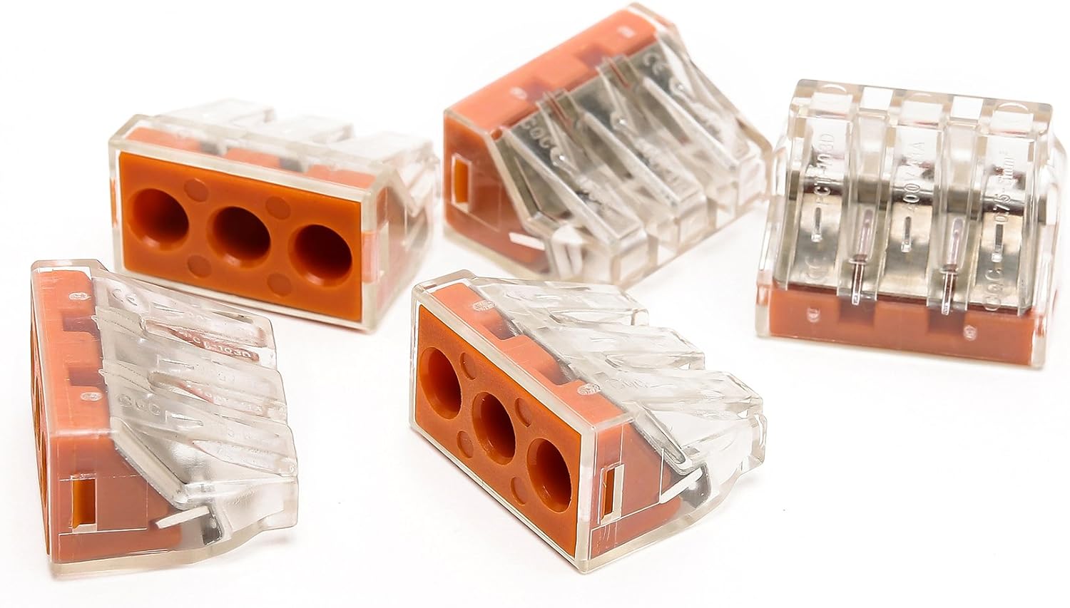 Push Wire Connector For Junction Boxes 400 V 14-10 AWG PCT-103D/773-173 (50PCS)