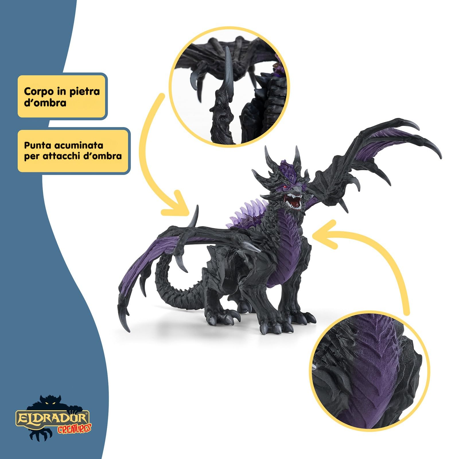 Schleich ELDRADOR | Drago dell'ombra 70152 | 19 x 22 x 13 cm