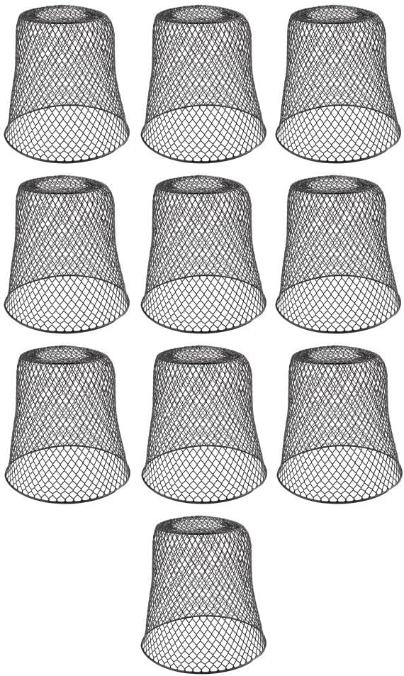 10 Iron Plant For Protection Covers - Robust Metal Baskets For Vegetables And Plants Requiring Year Round Environmental Shielding(Black)