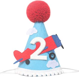 Airplane 2nd Birthday Party Hat image