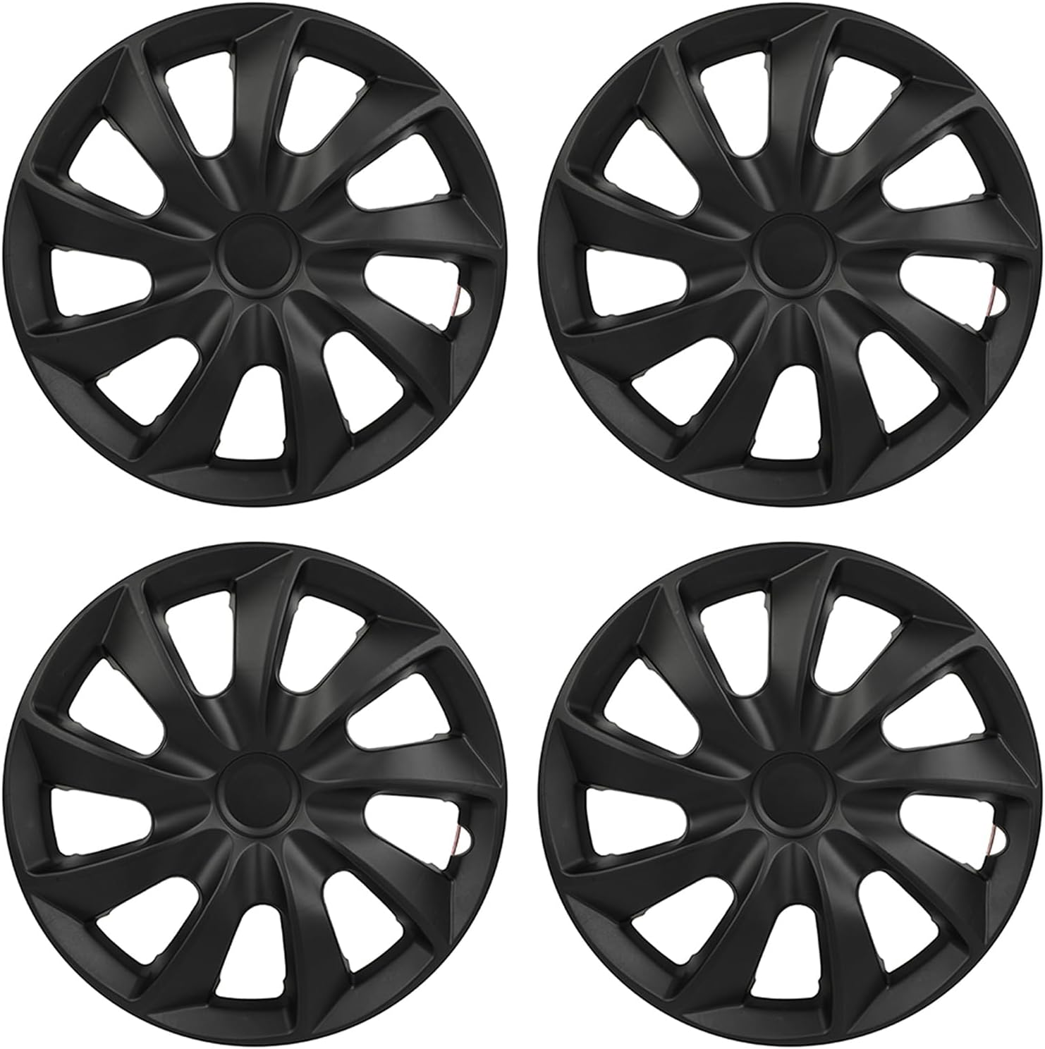 ECCPP Corrosion-Free & Sturdy – Full Heat & Impact Resistant Grade – OEM Replacement 4 Pack 13 inch Hubcap Wheel Cover for Toyota Camry Nissan Mazda etc 13" Black