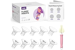 Nuliie 10Pcs Flange Inserts for Breast Pumps 13/15/17/19/21mm