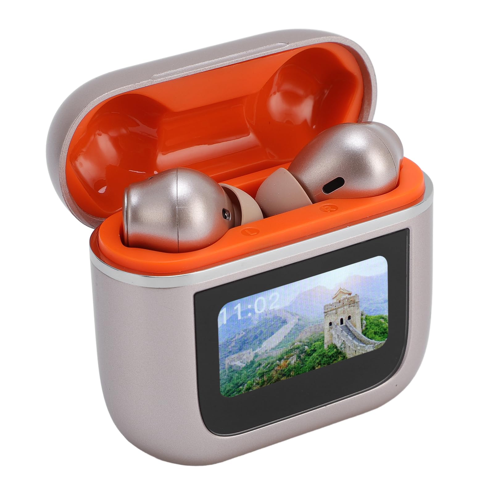 Fabater Auricolari per Traduttore di Lingua Cancellazione Attiva del Rumore Batteria a Lunga Durata per Viaggiatori e Appassionati di Lingue 2 Auricolari 1 Custodia per (GOLD)