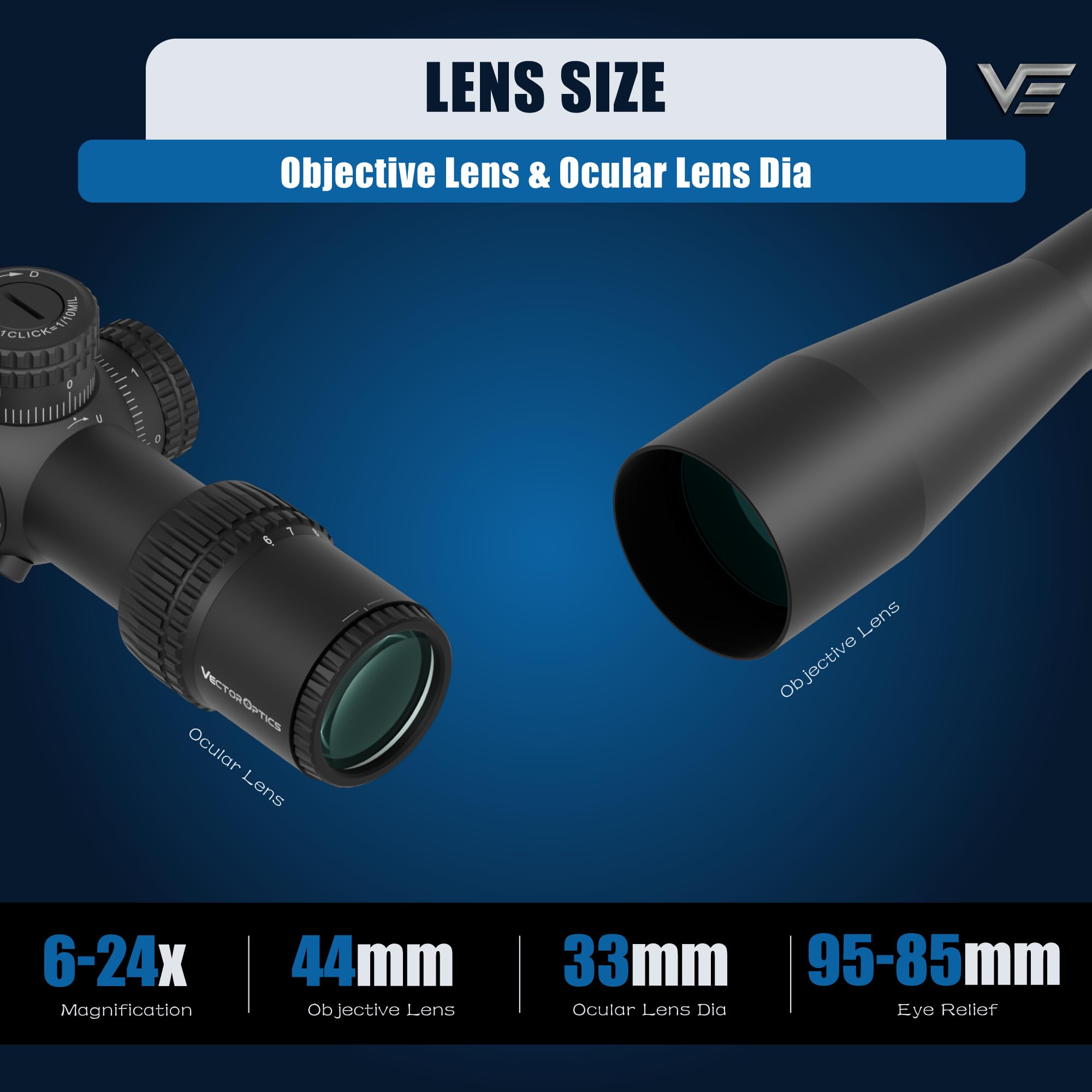 Amazon.com : Vector Optics Veyron 6-24x44 30mm Monotube First