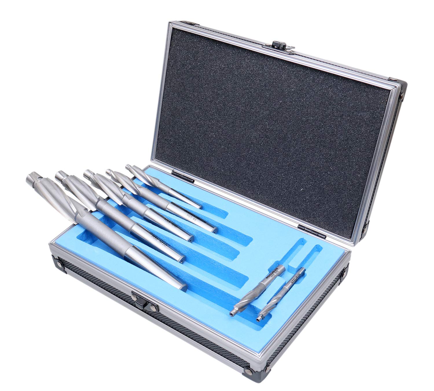 Accusize Industrial Tools Premium Metric H.S.S. Solid Cap Screw Counterbore Set, 3 Flute, Straight Shank, 7 Pc, 509S-007M — Amazon image 8