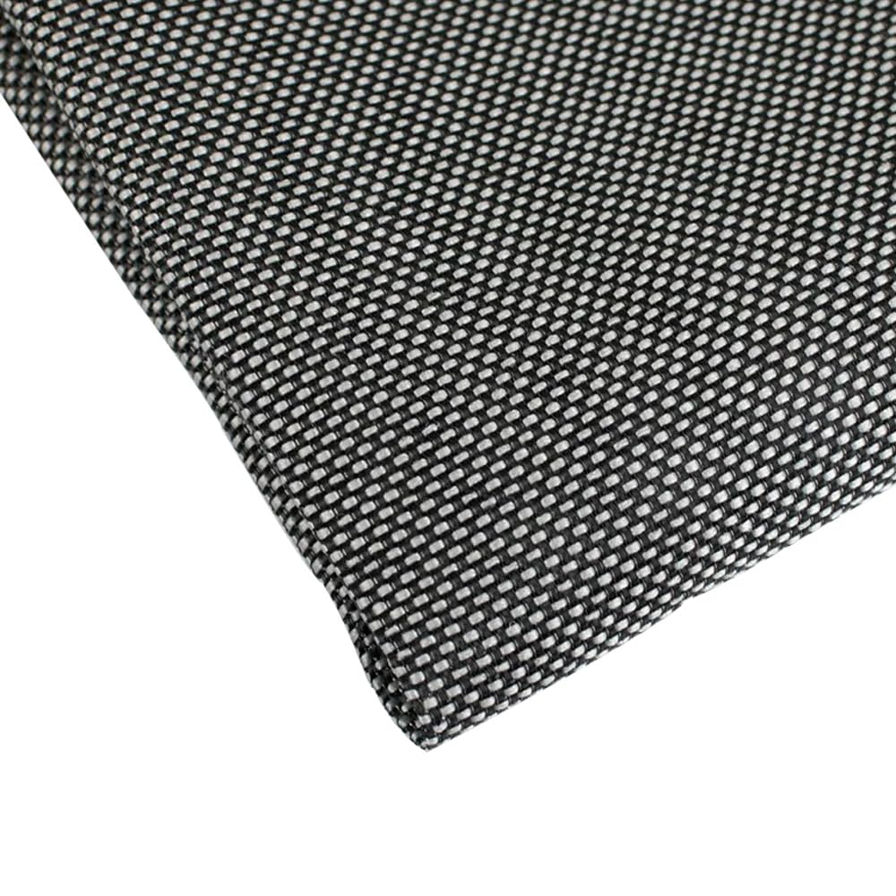 Flushbay Speaker Grill Cloth Speaker Fabric Protective Dustproof Mesh Cloth Stereo Fabric Replacement for Home Stage Speakers, Media Cabinet, KTV Box (Black-Grey)