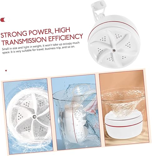 Miniatura 5 de Homoyoyo Lavadora portátil de 30 W, Lavadora USB con rotación inversa hacia adelante, limpieza profunda para ropa, calcetines, viajes, rv,