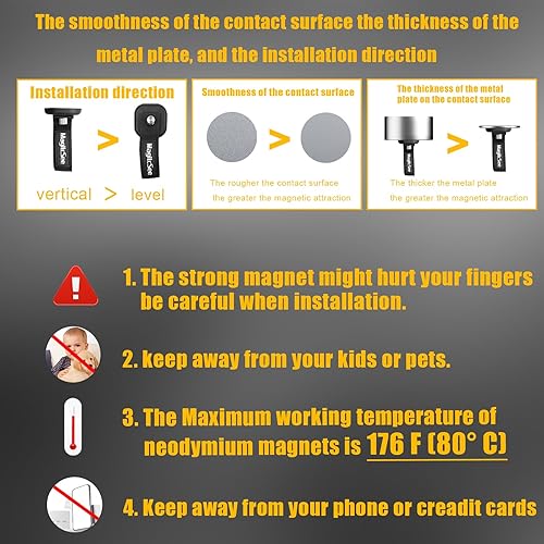 Miniatura 6 de Paquete de 2 correas de gancho magnéticas resistentes para cables de extensión, potentes lazos de almacenamiento de garaje para colgar cables,