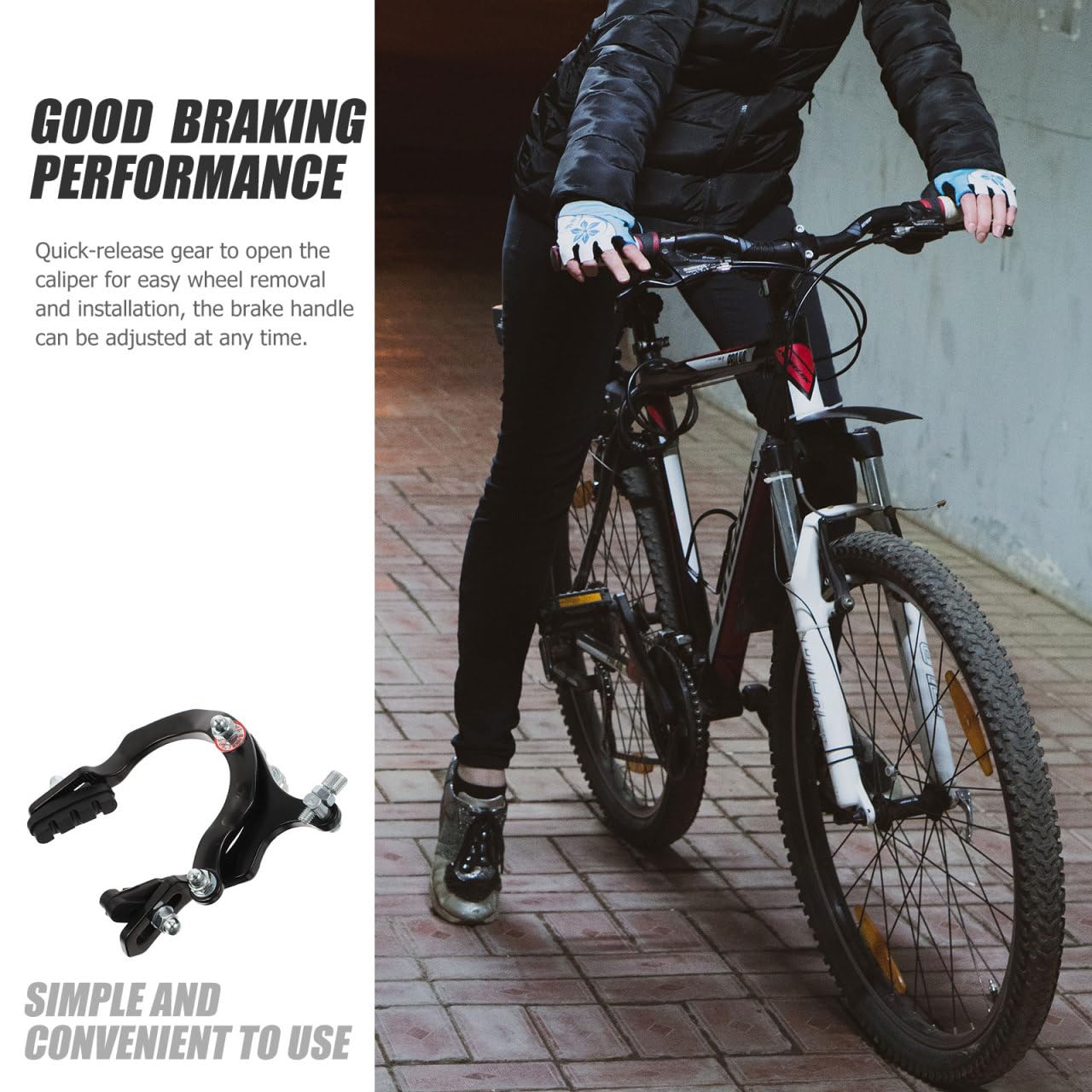 Shimano Tiagra BR-4770 Rear Flat-Mount Hydraulic Disc Brake Caliper with Resin Pads with Fins