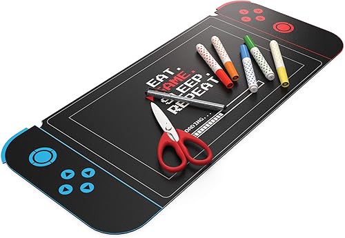 Uncommon Desks Tapete de escritorio para niños, para trabajos escolares, artes y manualidades, divertido tapete para computadora y mouse bloter,