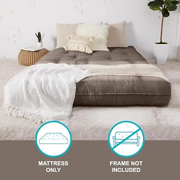 x Mozaic - 8 inch Full Size Standard Futon Mattress (Frame Not Included) | Basic Space Navy | Great for Kid's Rooms or Guest Areas - Many Color Options, AMZ610001SF1