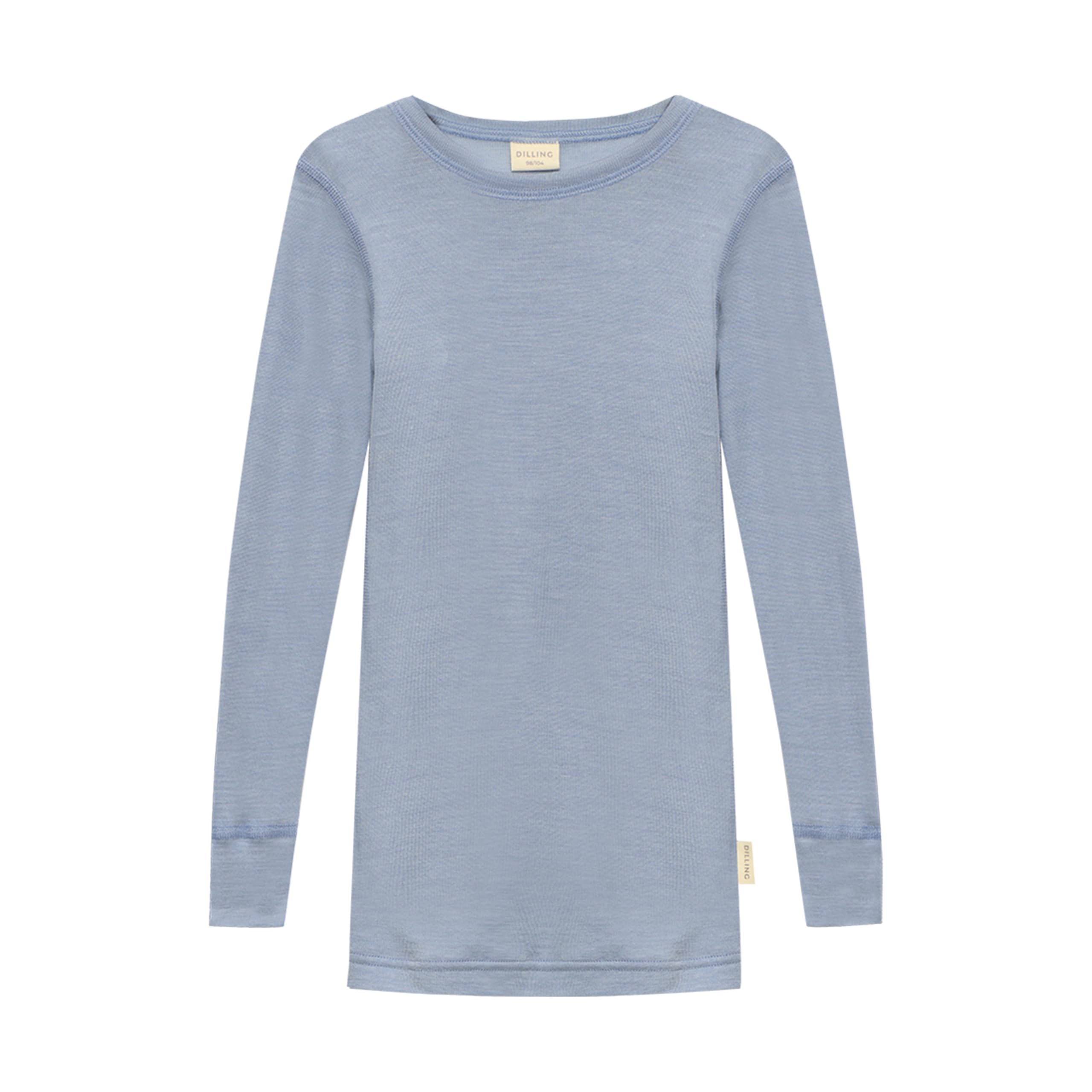 DILLING T-Shirt à Manches Longues en Laine mérinos et Soie pour Enfant