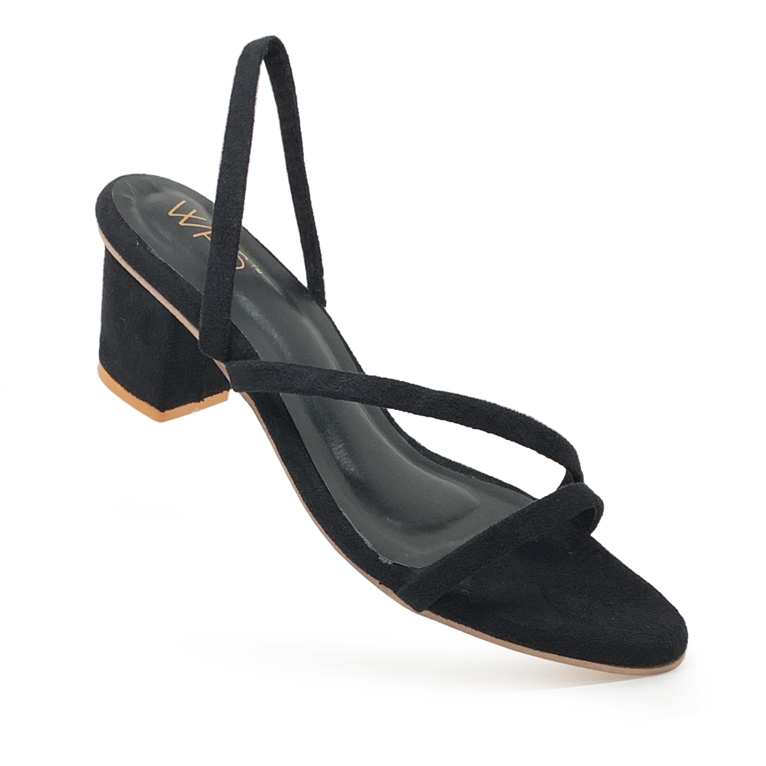 WFS Women 1.5 Inch Block Heels Suede Fashion Sandal,Black,36 (B0CZP77CL4) Amazon Price History, Amazon Price Tracker