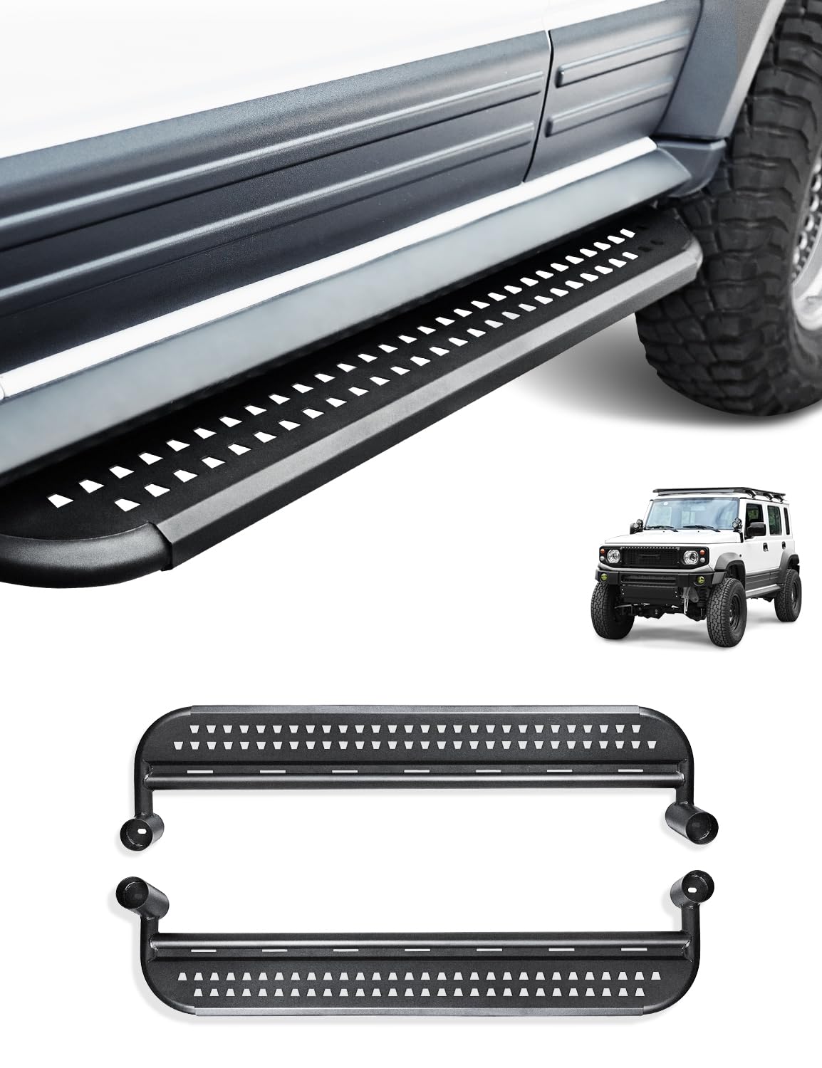 新品ジムニーノマド サイドステップ Amazon.co.jp: AMWMORV 新型ジムニーノマド jc74w サイドバー