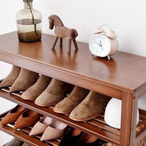 Miniatura 3 de Organizador de zapatos de madera de 6 niveles estante de almacenamiento de zapatos estante de almacenamiento de zapatos estante de almacenamiento de