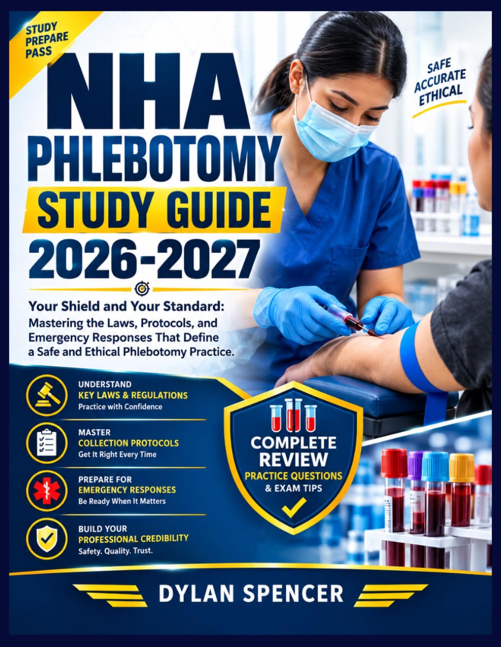 NHA Phlebotomy Study Guide 2026-2027: "Your Shield and Your Standard: Mastering the Laws, Protocols, and Emergency Responses That Define a Safe and Ethical Phlebotomy Practice."