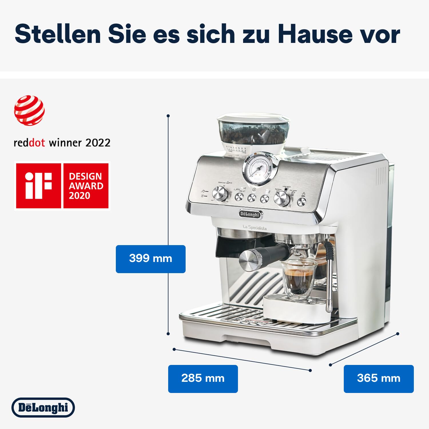 De'Longhi La Specialista Arte EC9155.W, Filter Door Machine