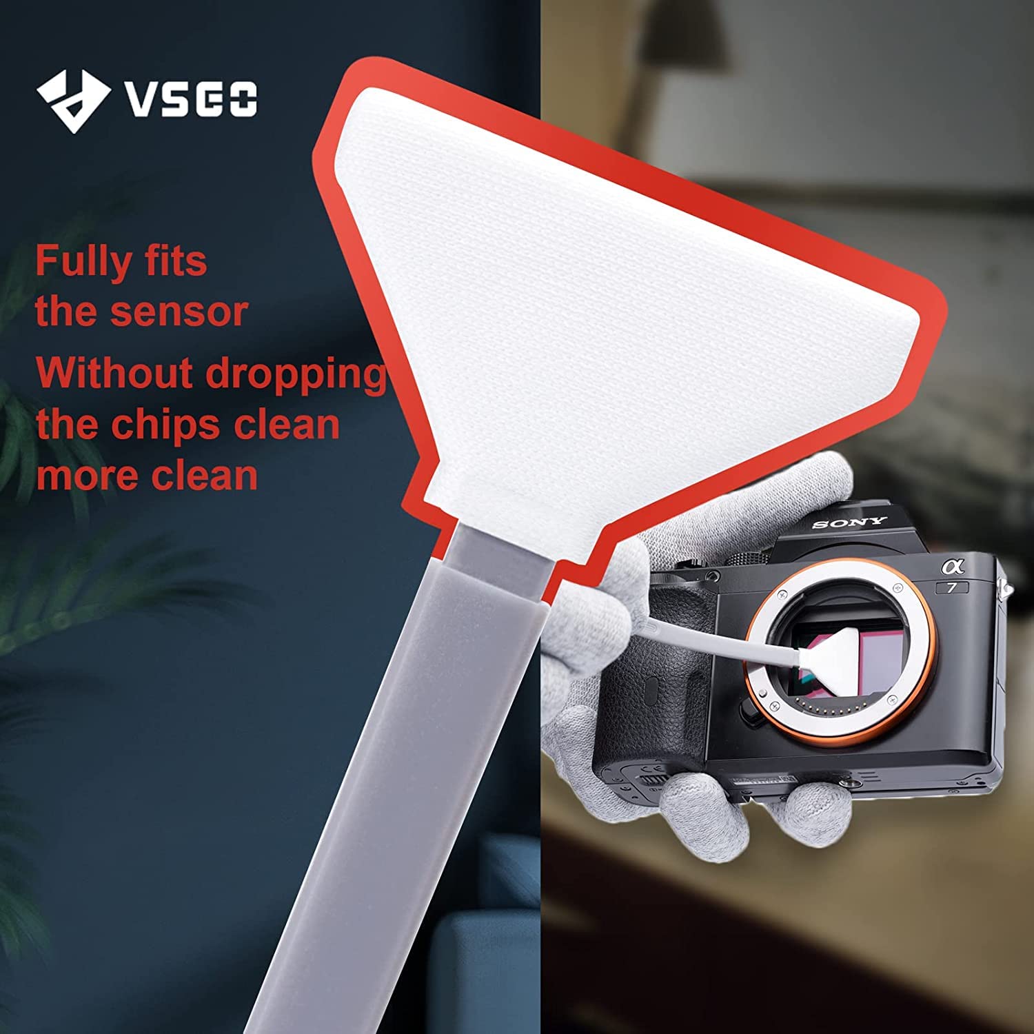 VSGO Kit Pulizia Sensore Fotocamera Medio Formato 34mm