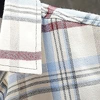 Vista 13 de T Shirts for Men Fashion Cotton Button Down Collar Shirt Jackets Classic Fit Long Sleeve Plaid Shirts Coat 2023