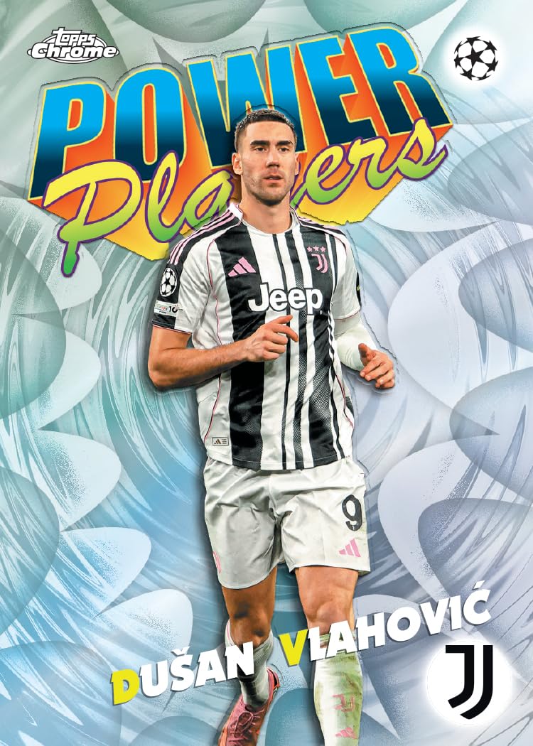 Topps Chrome® UEFA Club Competitions 2025-26 - Value Box (contiene 7 confezioni per scatola, 4 carte per confezione)