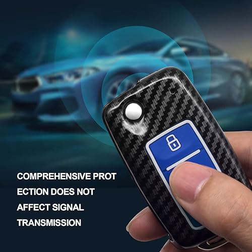 Miniatura 2 de Funda para llavero compatible con Volkswagen VW Beetle CC EOS Jetta Golf GTI Jetta Passat Phaeton R32 Rabbit TIGUAN Touareg 3 botones goma de