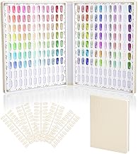 Segbeauty Presentoir Ongles Nuancier, Nail Affichage Graphique 216 Couleur, avec 240 Pcs Faux Ongles, Livre Ongle Nail Couleur Affichage, Accesoire Ongles Professionnel (Beige)