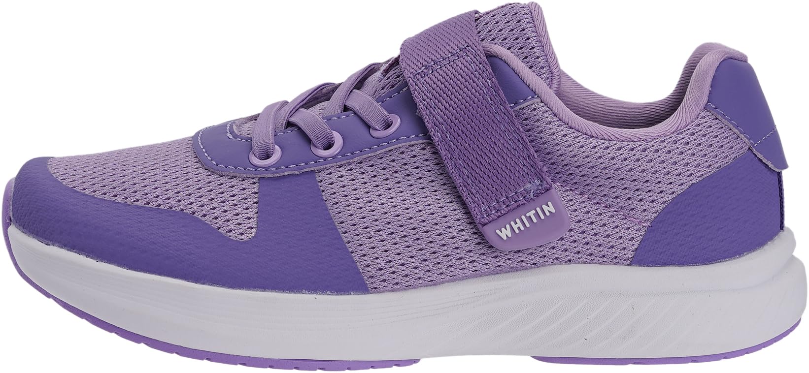 WHITIN Barefoot Running Shoes for Little Big Kids Wide Toe Box Girls Tennis Athletic Zero Drop Sneakers Size 1 Width School Walking Purple 32