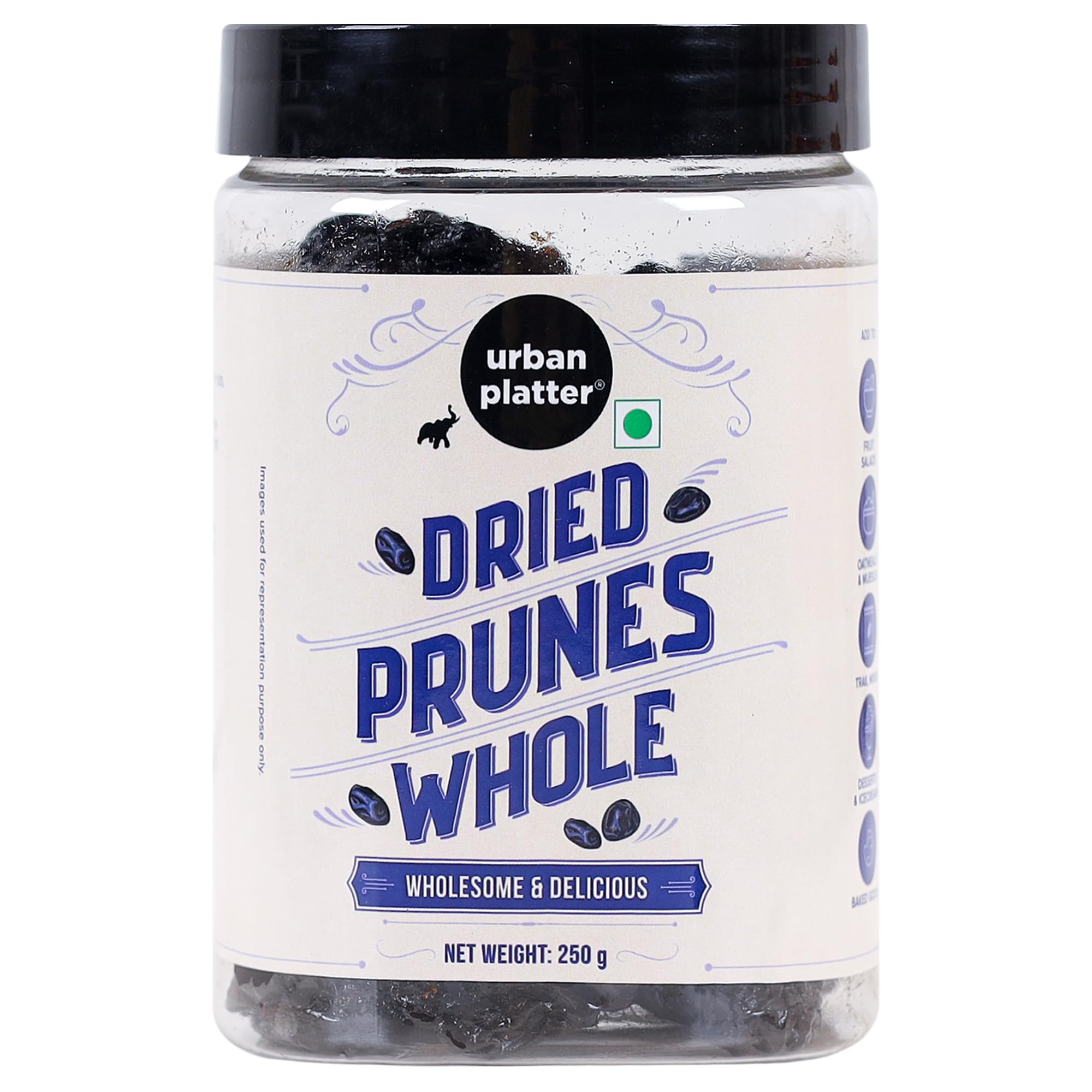Urban Platter Pitted California Prunes, 250g [Dried Plums | Source of Fiber | No Added Sugar] (B014UTU8V2) Amazon Price History, Amazon Price Tracker