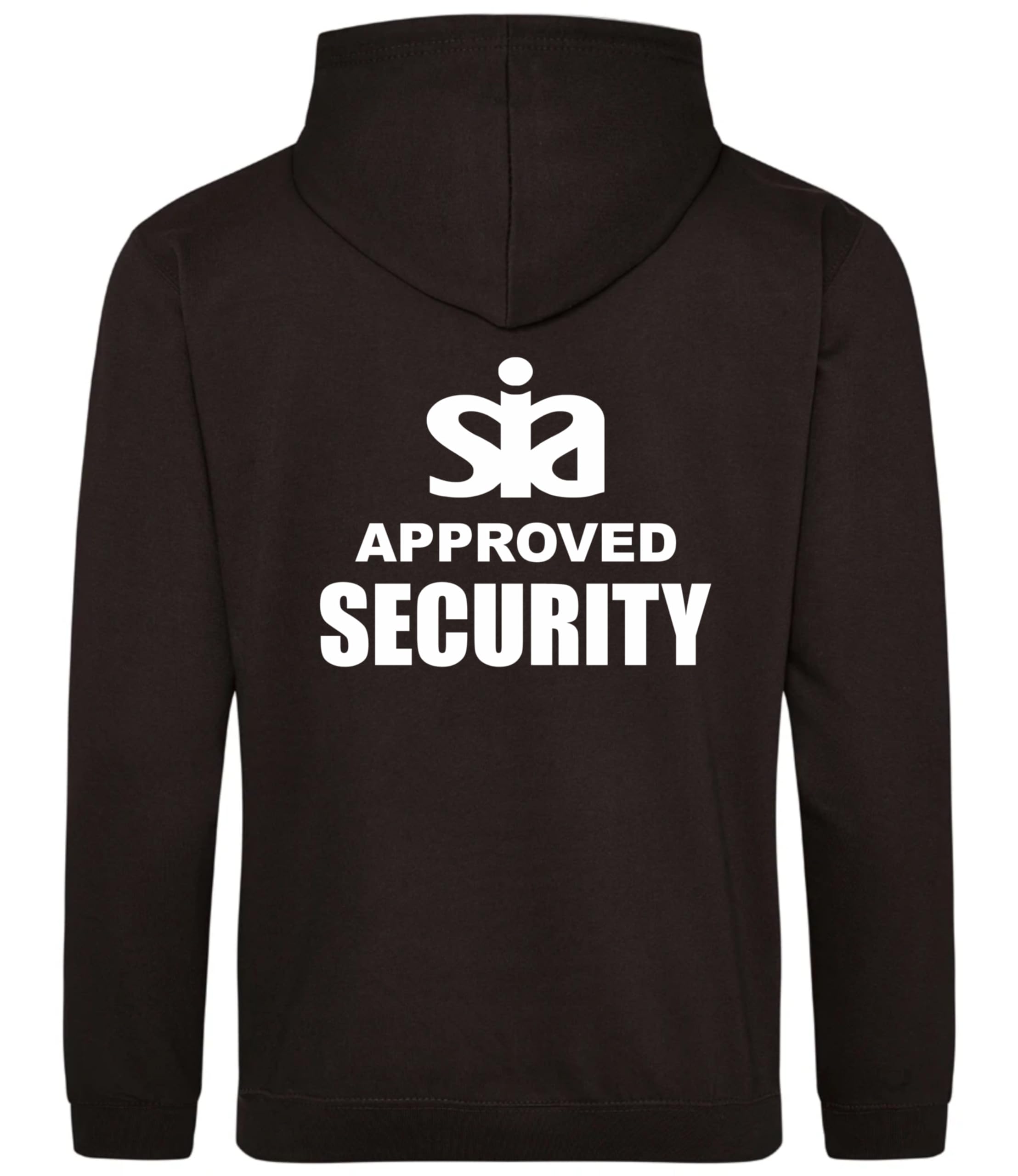 SIA Security Printed Black Hoodie, Security Officer, Security Guard, Doorman, Bouncer, Events, XXXLarge