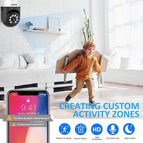 Miniatura 4 de Cámara de bombilla de 3 MP, cámara de seguridad de bombilla de 360, cámara de seguridad inalámbrica inteligente WiFi HD de 2.4 GHz y 5 GHz para