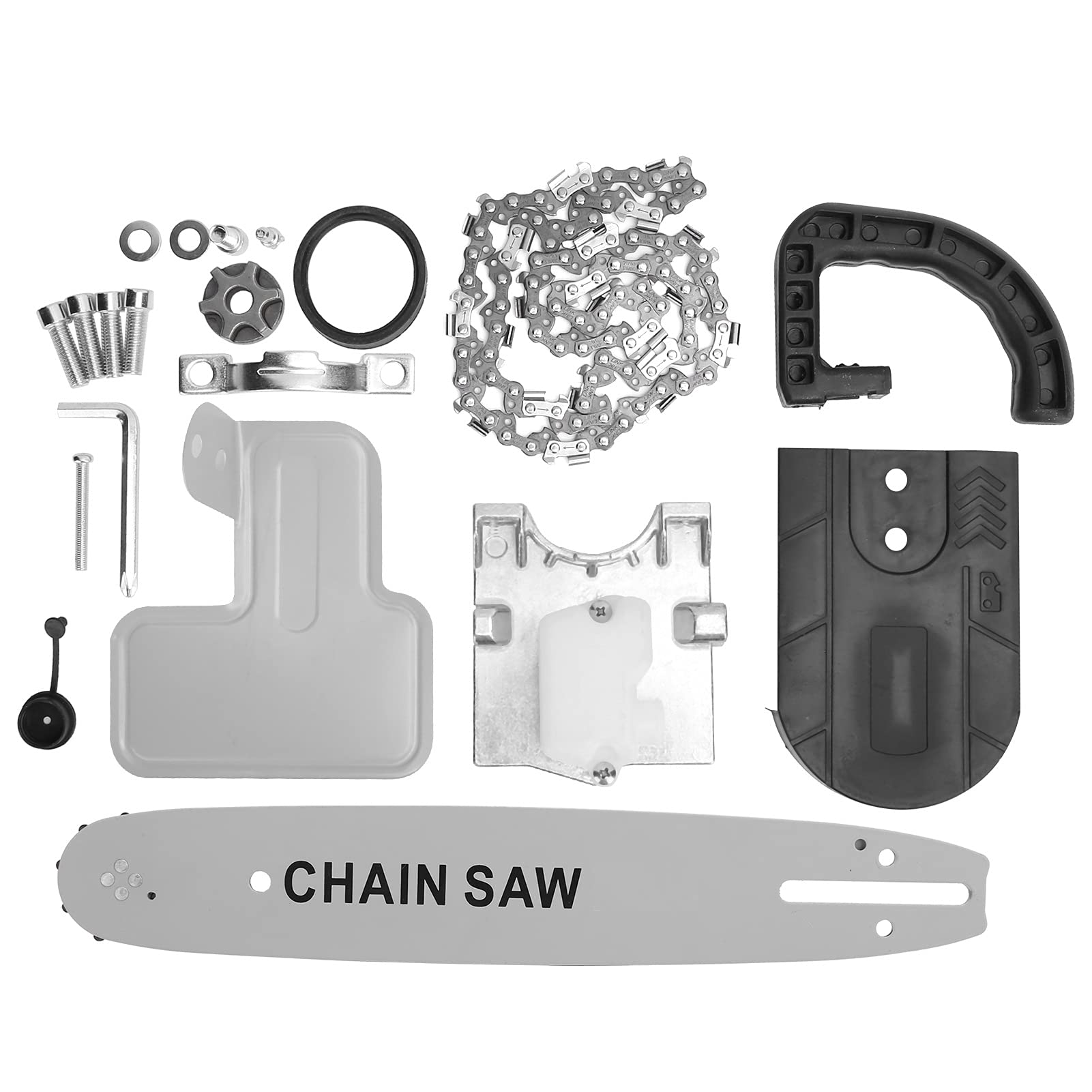 DRONA Premium 11.5 inch Electric manual Chain Saw Professional Mini Chainsaw Modified from Angle grinder Household function wood cutting Saw