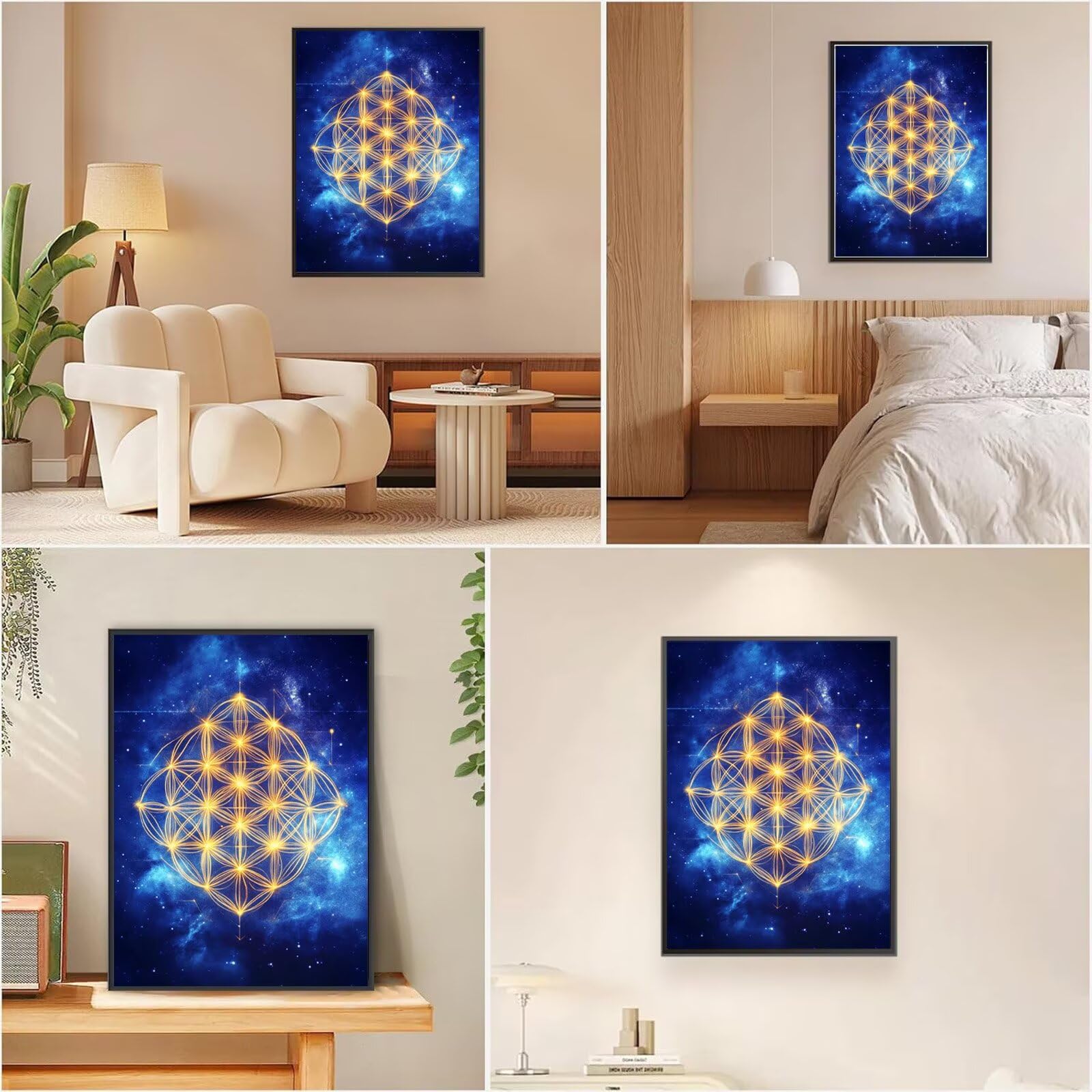 Diamond Painting Blau, Traum Diamond Painting Erwachsene 5D Runder Full Drill Diamond-painting, Kreuzstich Bastelset Kreativ Set für Erwachsene, Crystal Art Home Wand Dekor, Geschenke 60x80cm,Model745