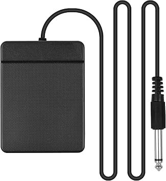 ACAGALA 6.35mm Interface Compact Sustain Pedal Universal Single Pedal for Musical Instruments Portable Roll Up Piano Electronic Keyboard Elctronic Roll Up Drum