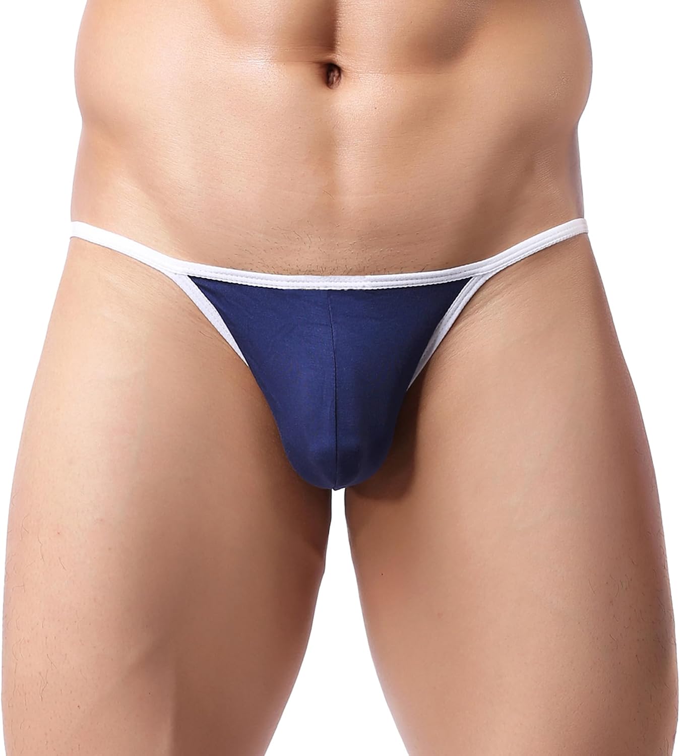 YUFEIDA Men's Modal Comfortable G-string Thongs Sexy Low Rise Bikini Briefs Underwear