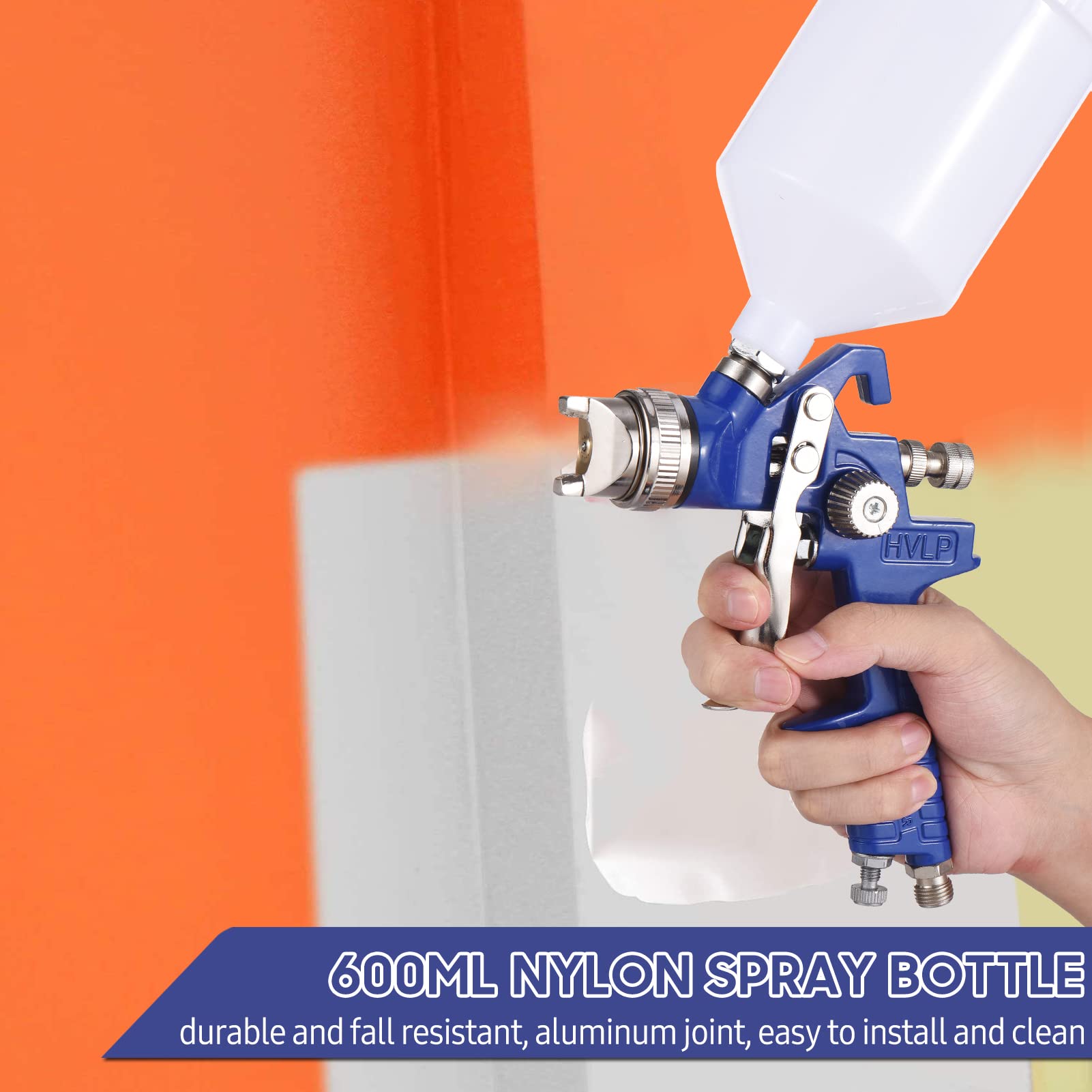 Pistola de Pintura, Pistola pulverizadora for pintar, pulverizador, máquina pulverizadora, aerógrafo, herramienta de pulverización de pintura con 3 uds de boquillas for muebles de coche